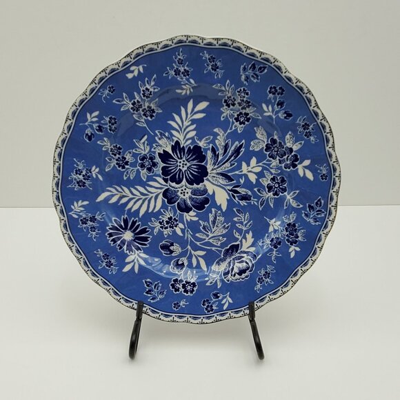 Johnson Brothers Devon Cottage Salad Plate Blue Floral Dessert Display Plate - Picture 1 of 6